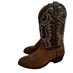 Guide Gear Men’s 9.5 EE 12” Brush Off Western Cowboy Boot Brown Leather Festival